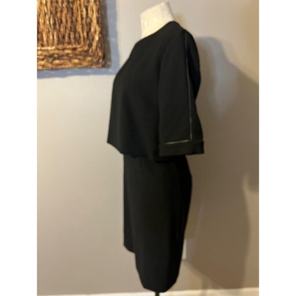 The Kooples Dress EU 40 Black Short Sleeve Stretch Career Church - Picture 4 of 9